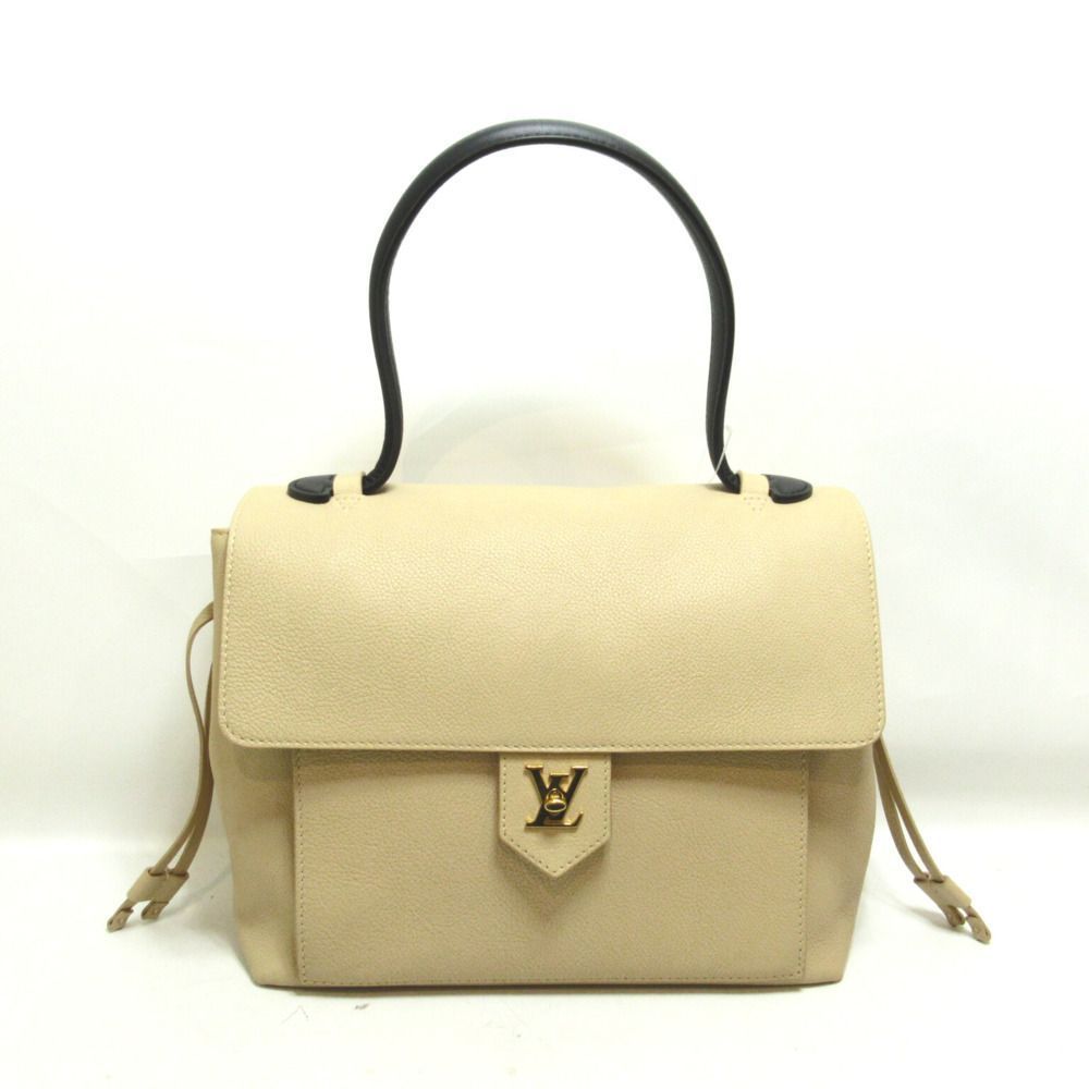 Louis Vuitton Lock Me PM Shoulder Bag PVC Coated Canvas Beige